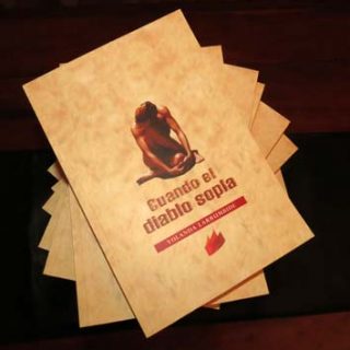 Cuando el diablo sopla, novela de intriga de Yolanda Larrumbide