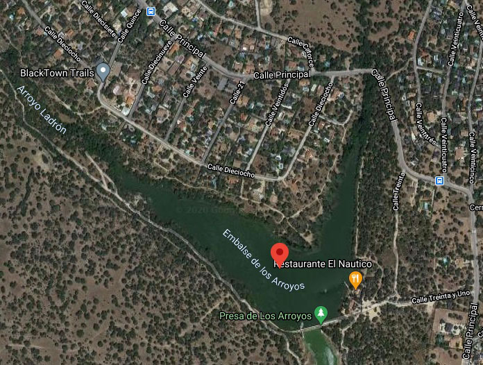 Embalse de Los Arroyos mapa